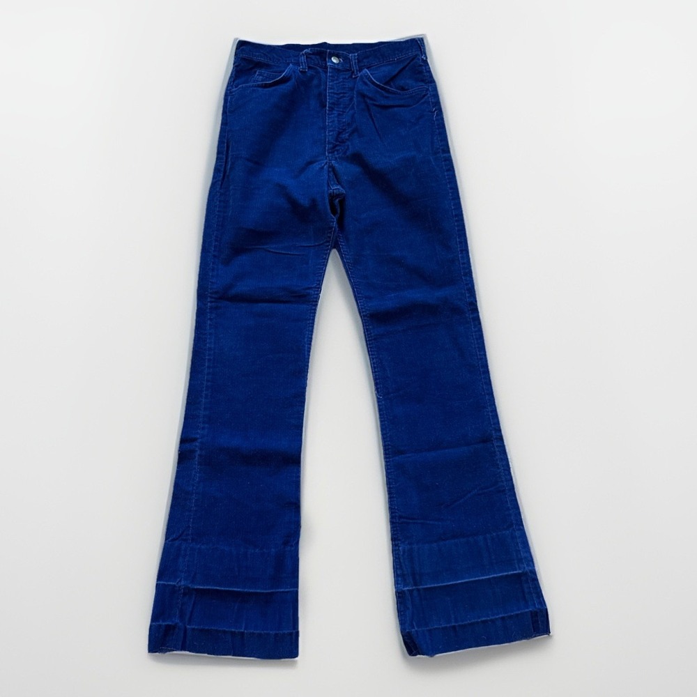 Vintage Lee Riders Corduroy Pants‎ Mens 32 x 36 Navy Cowboy Western Bootcut
